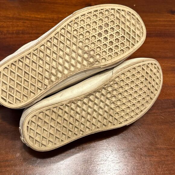 Vans Old Skool Canvas Suede Lace Up Sneakers Shoes Women’s US 7.5 Men’s 6 Tan - Picture 6 of 7